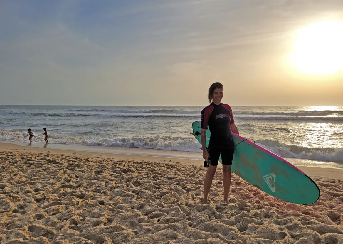 Take surfing lessons in Hourtin