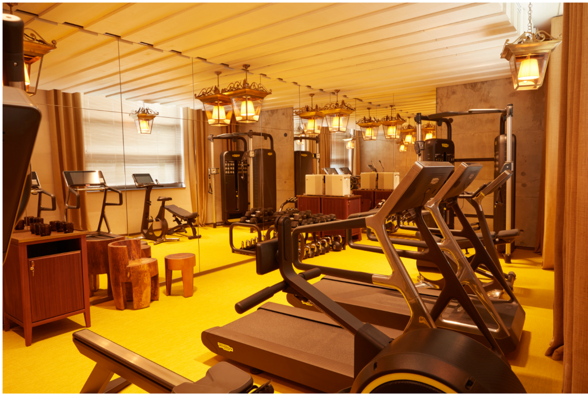 Musculation salle de fitness Mondrian