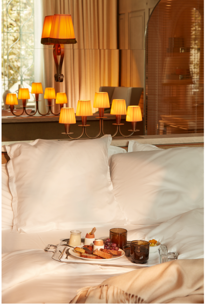Petit déjeuner en chambre hôtel Mondrian