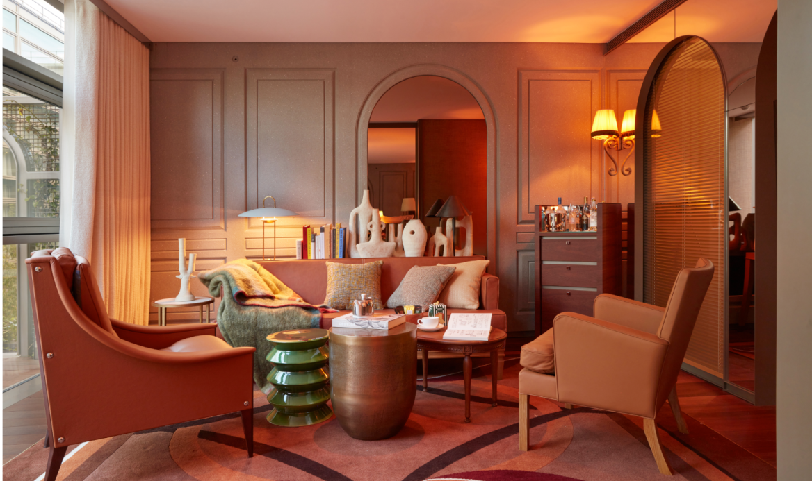 petit salon de l'hôtel Mondrian