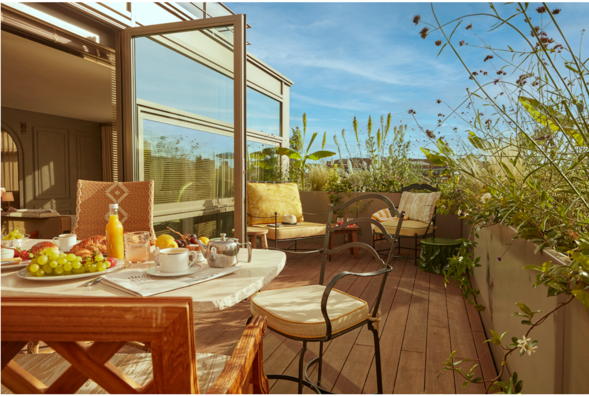 terrasse restaurant hôtel Mondrian