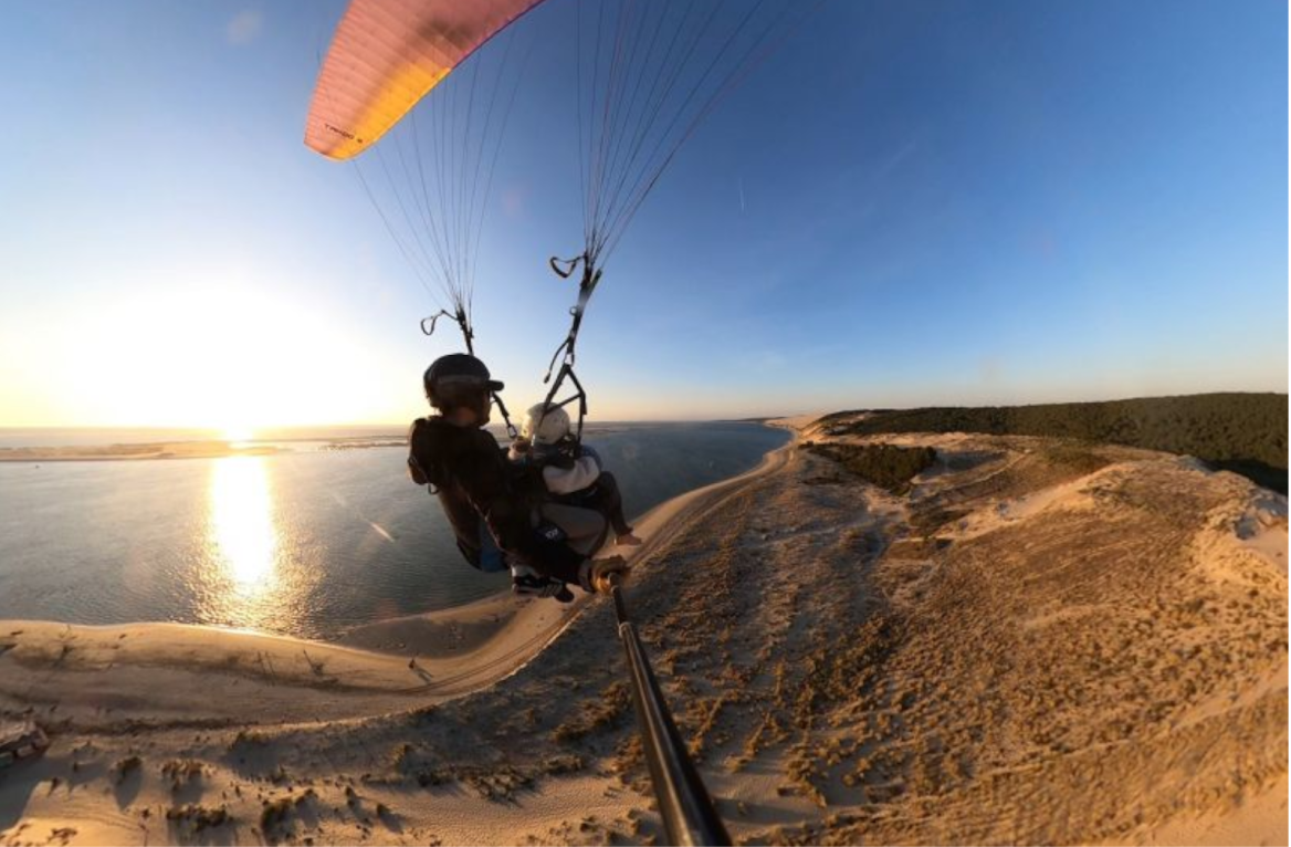vol duo en parapente