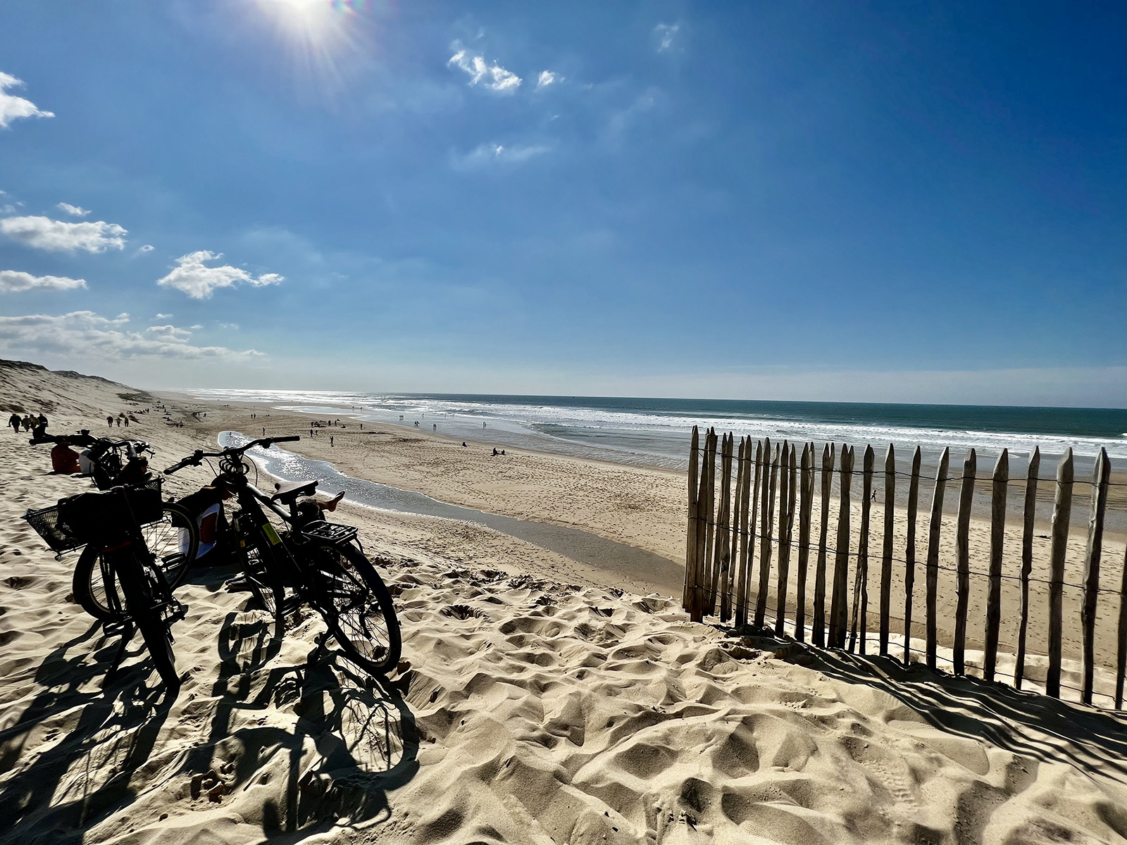 Ciclismo en la bahía de Arcachon