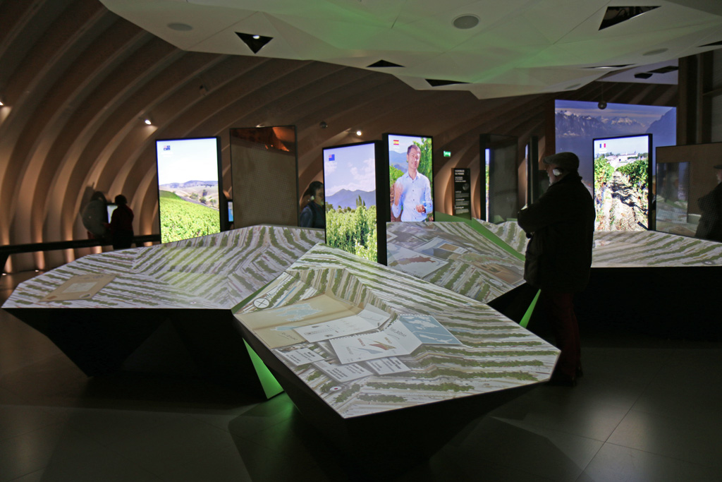 An interactive table with videos