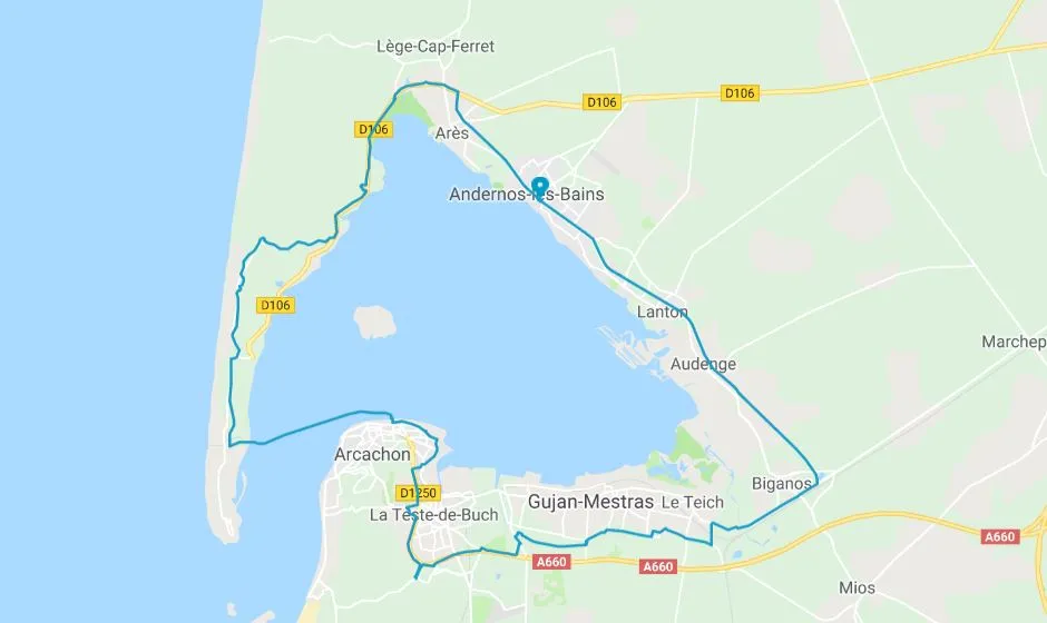 tour arcachon carte