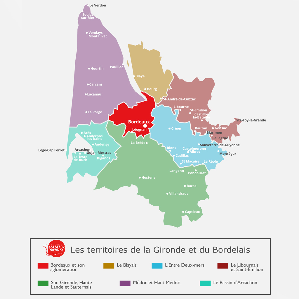 carte territoire Bordeaux